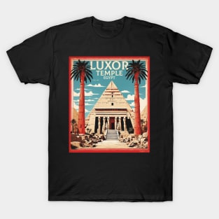 Luxor Temple Egypt Vintage Poster Tourism T-Shirt